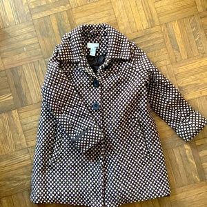 Polka dot pea coat